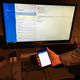 A Lumia plugged into the dock, acting like a computer.